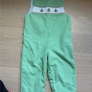 Green Kids One Piece with Tree Design
